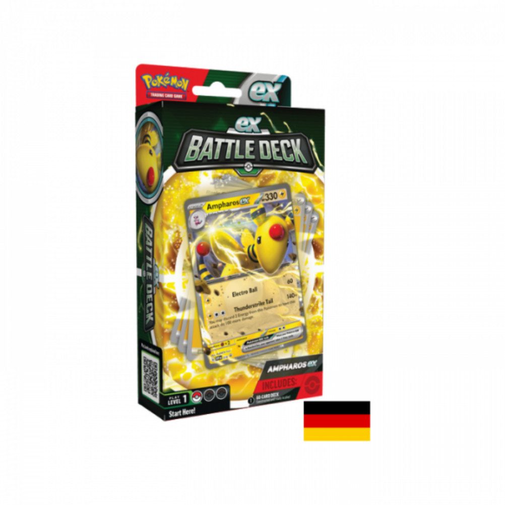 The Pokémon Company International Sammelkarte Pokemon ex Kampf Deck - Ampharos ex - Deutsches Sammelkartenspiel