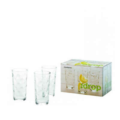 montana-Glas Longdrinkglas »Longdrinkgläser 6er Set Drop«, Glas, Saftglas Wasserglas Trinkglas