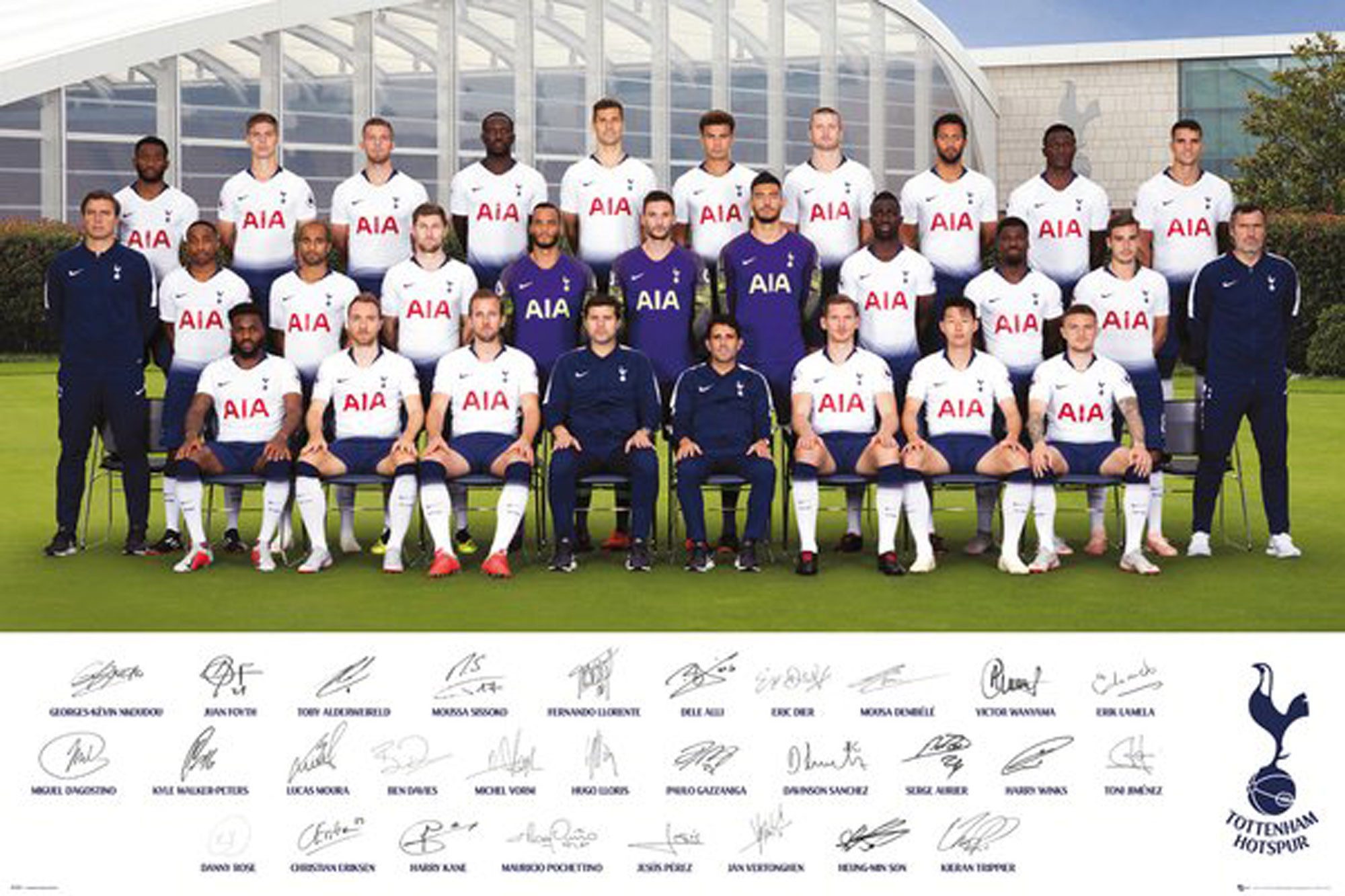Poster Fußball - Poster - Tottenham Hotspur - Team Poster 18/19