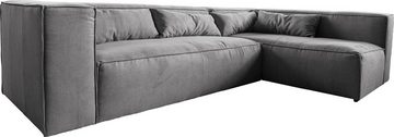 DELIFE Ecksofa Brom, Grau 267x173 cm Ottomane variabel Ecksofa