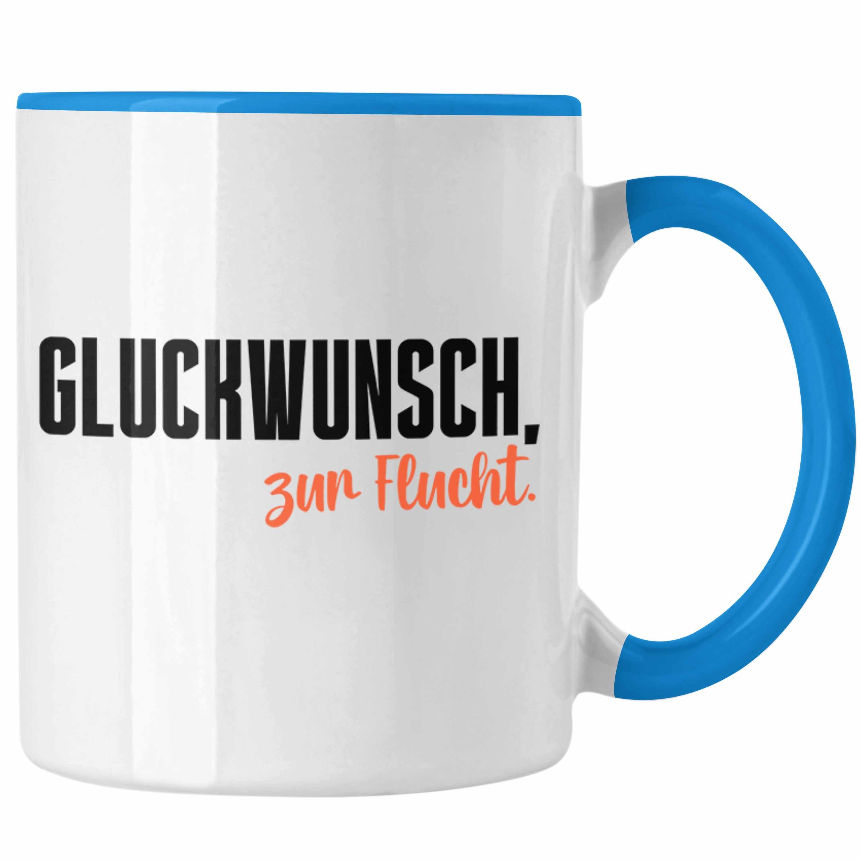 Mutterschutz Geschenk-Tasse – Witziger Spruch Für Kollegin, Blau, Spülmaschinenfest
