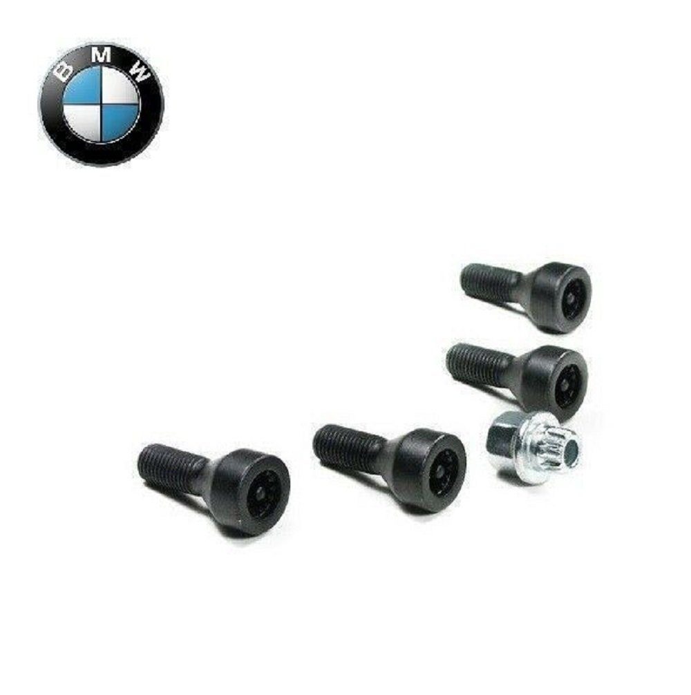 BMW Schrauben-Set Original BMW Felgenschloss-Set M14x1,25 für BMW F-Modelle 36136776076, (1 St)