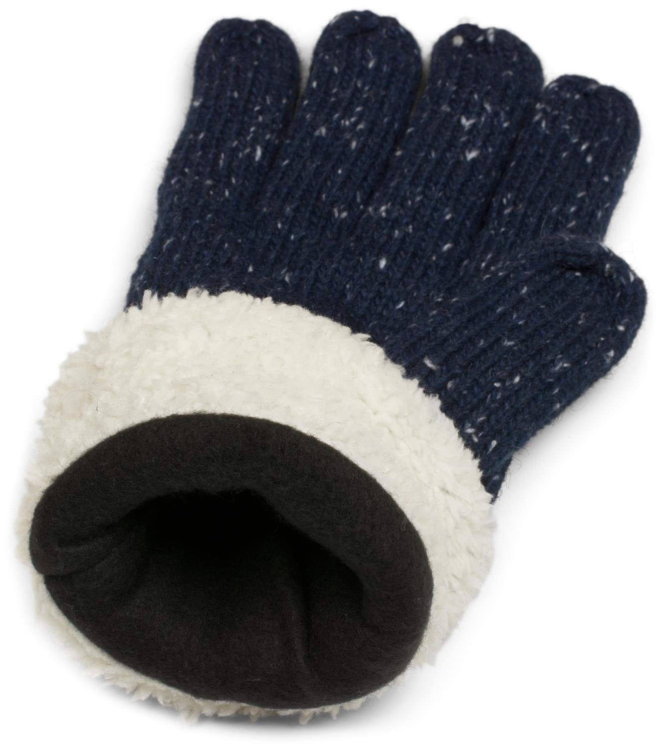 styleBREAKER Strickhandschuhe Strickhandschuhe mit Strass und Fleece (1-St) günstig online kaufen