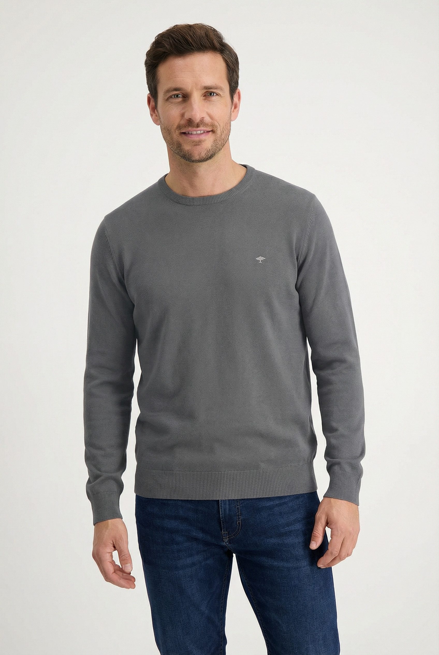 FYNCH-HATTON Strickpullover mit Logostickerei günstig online kaufen