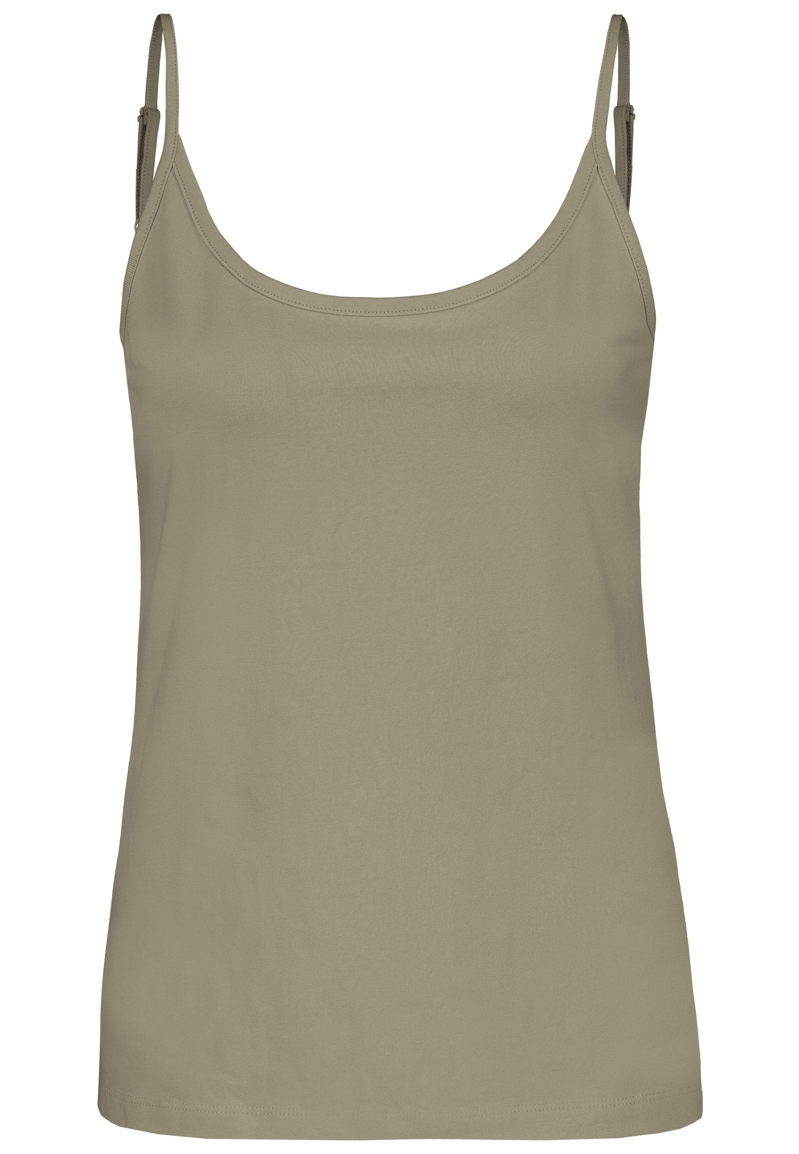 SUBLEVEL Shirttop Spaghettiträger-, einfarbig, Baumwolle, 4er-Pack (4-tlg) Strap-Top 4er-Pack