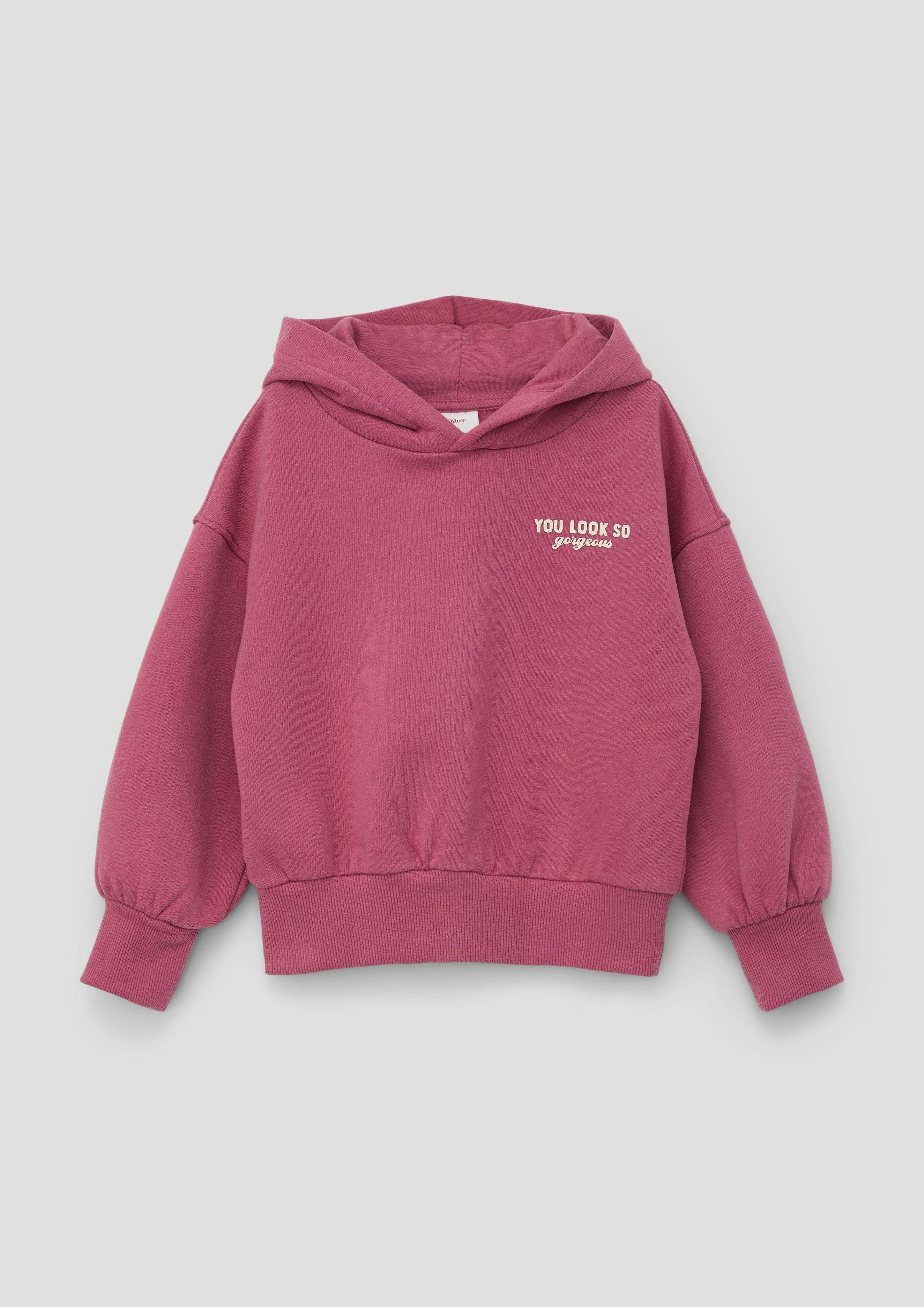 Innenseite Sweatshirt s.Oliver mit Kapuzensweater weicher pink