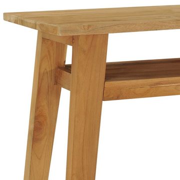 vidaXL Beistelltisch Konsolentisch 120x35x75 cm Teak Massivholz (1-St)