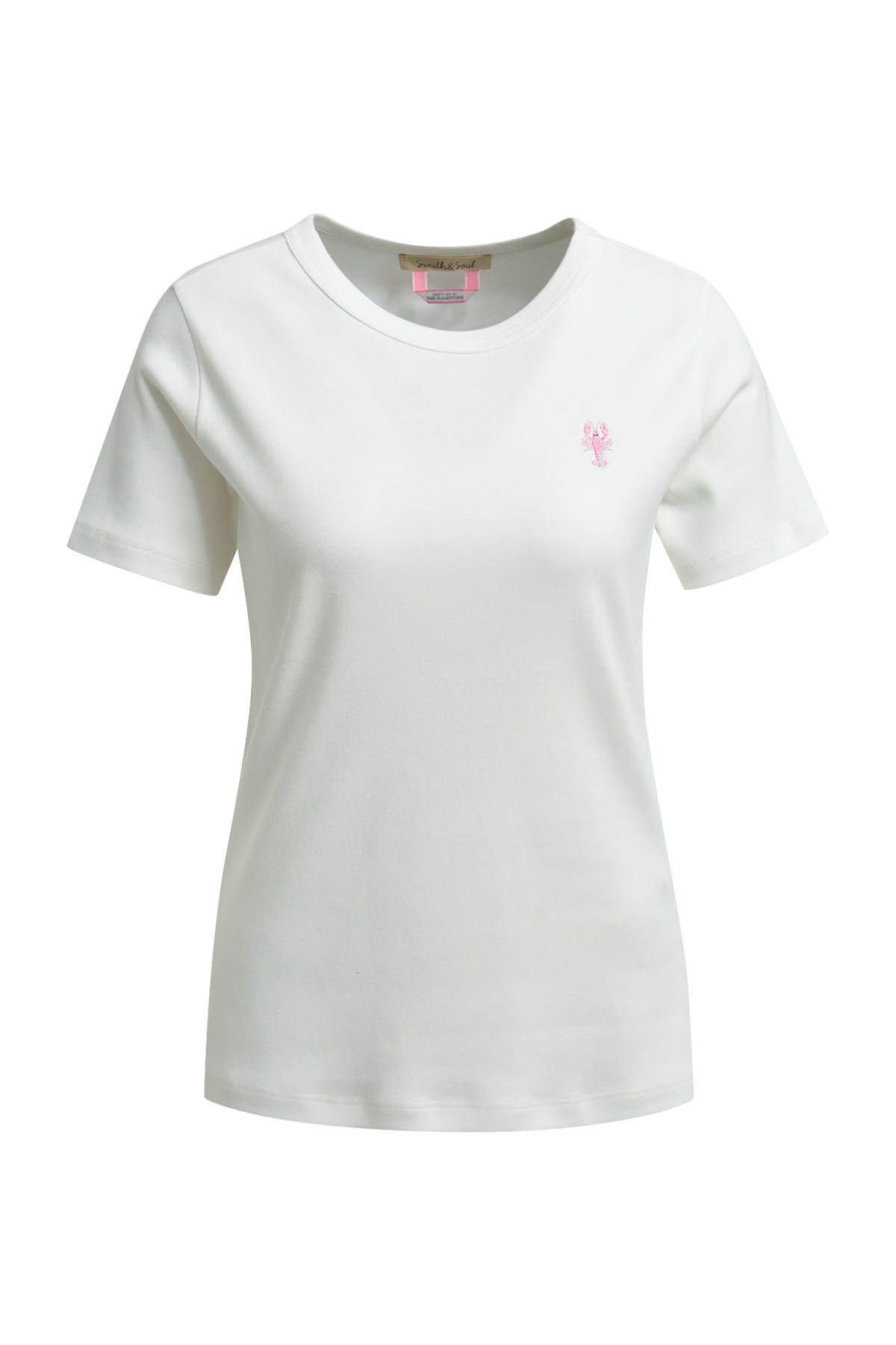 Smith & Soul Kurzarmshirt REGULAR T-SHIRT INTERLOCK off white