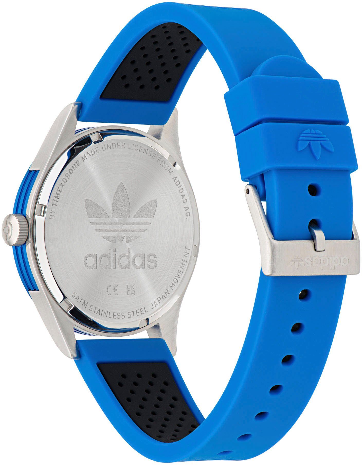 adidas Originals Quarzuhr CODE THREE AOSY230322I, Armbanduhr, Damenuhr, Herrenuhr, Silikonarmband