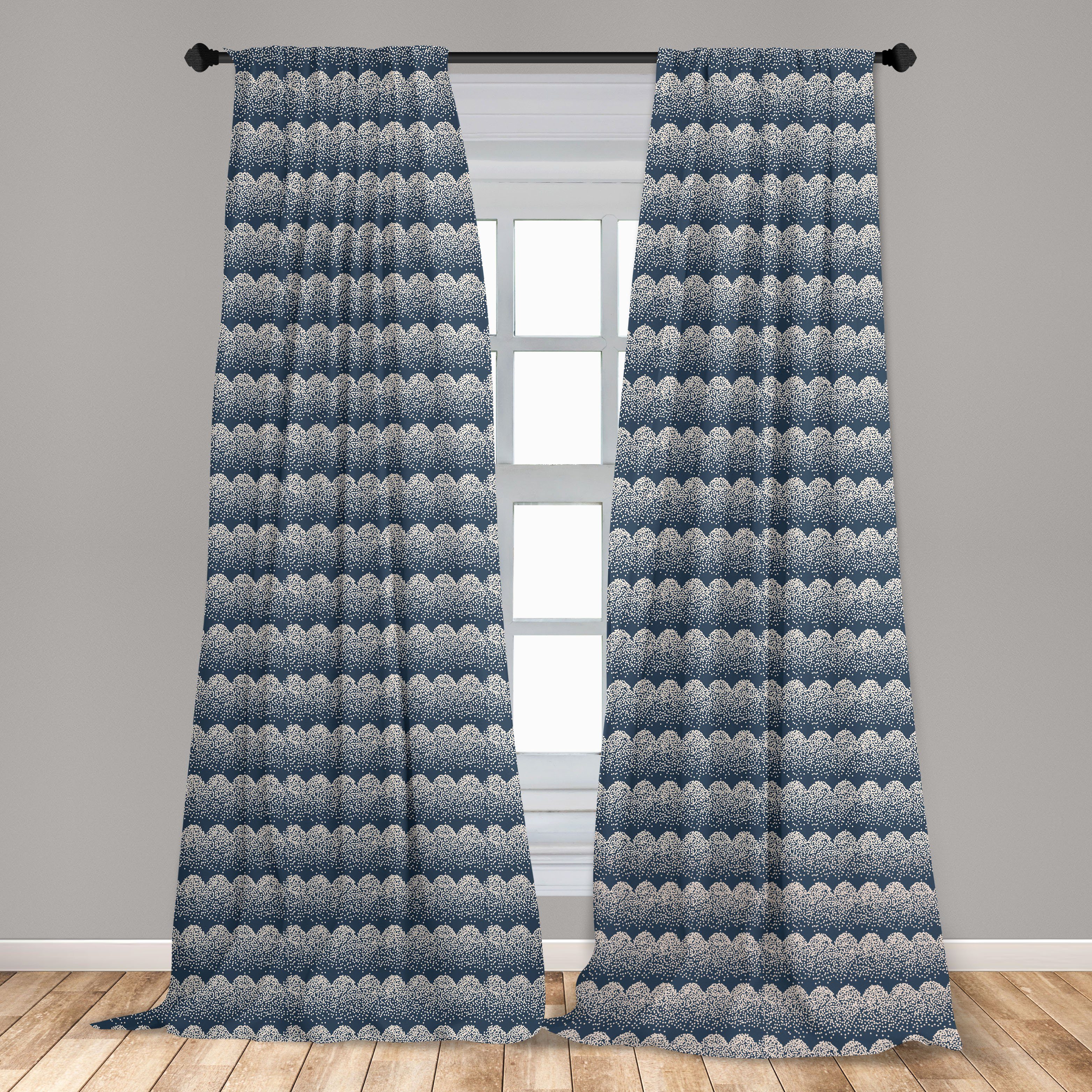 Gardine Vorhang Abstrakt Microfaser, Schlafzimmer Motiv Moderne Wohnzimmer Forming Punkte Abakuhaus, für Dekor