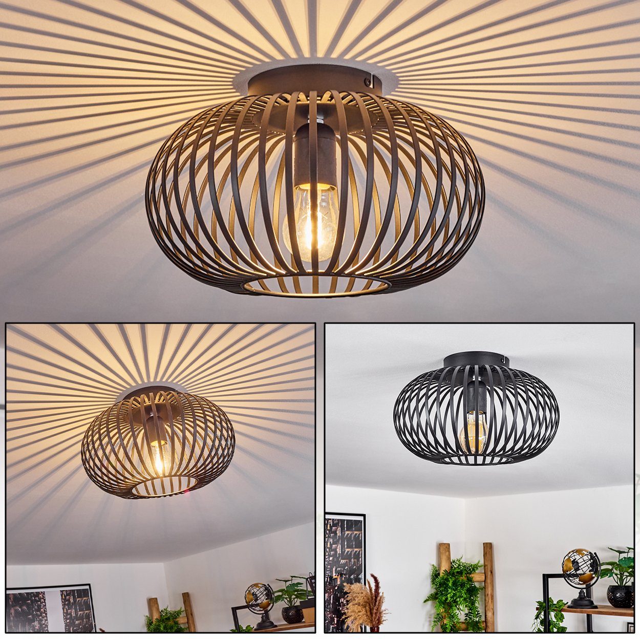 hofstein Deckenleuchte »Aidone« runde Deckenlampe aus günstig online kaufen