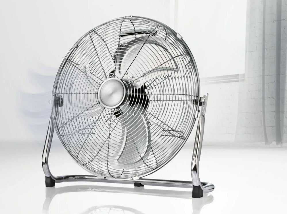 SilverCrest Bodenventilator dB(A) Windmaschine 70W, 37,5 Ventilator Farbe: 63 cm Silber, Ø