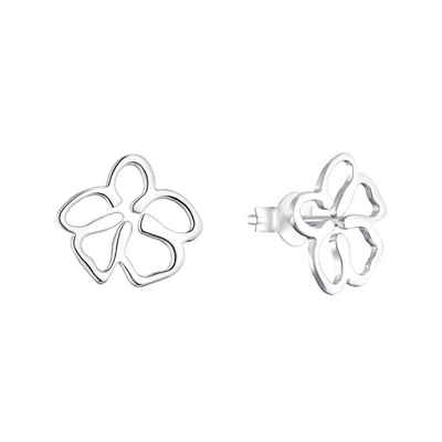 s.Oliver Paar Ohrstecker für Damen, 925 Sterling Silber, Blume (Ohrstecker, 4-tlg)