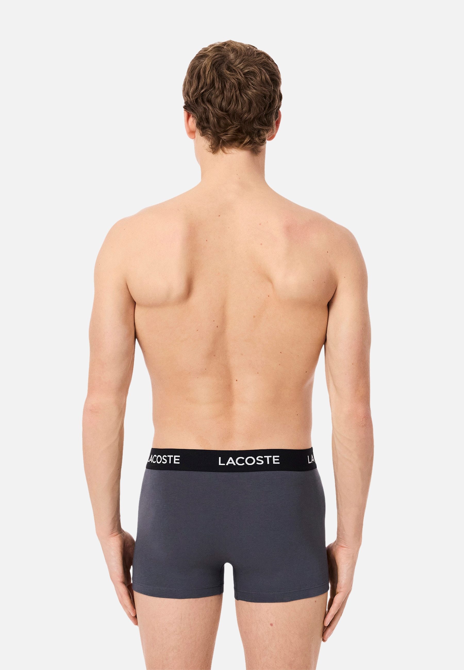 Lacoste 3-er Set Trunks Grau günstig online kaufen