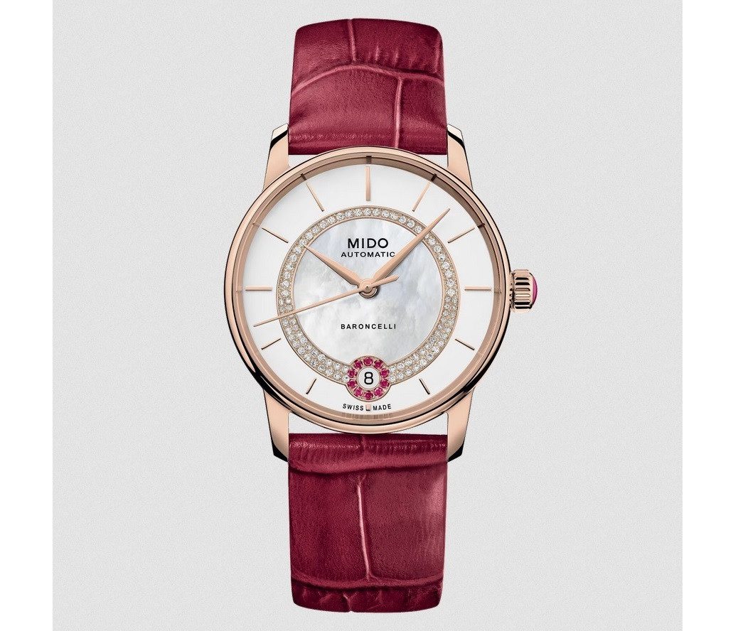 Mido Schweizer Uhr Damenuhr Automatik Baroncelli Lady