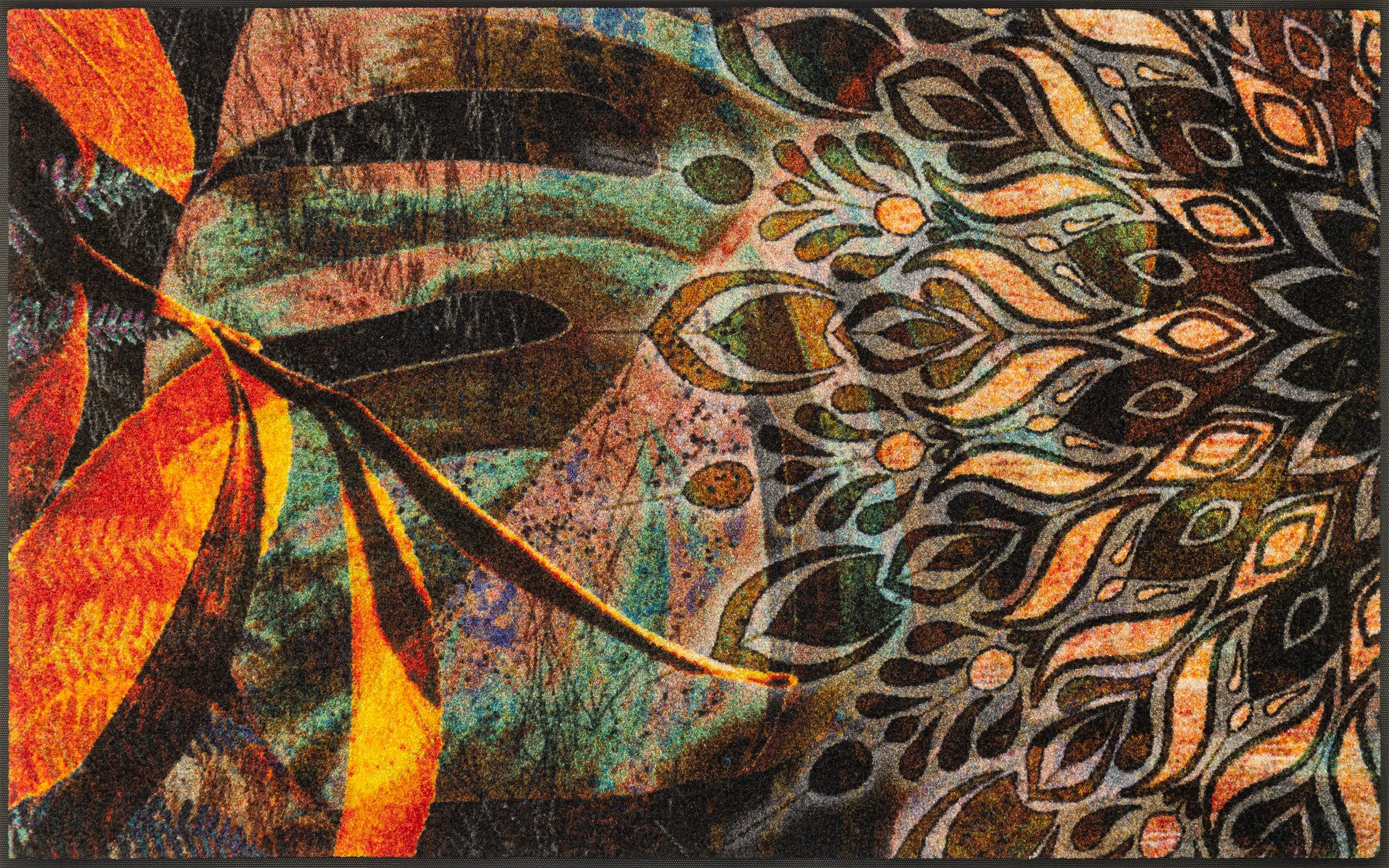 wash+dry by Kleen-Tex Fußmatte Jungle Dance, rechteckig, Höhe: 7 mm günstig online kaufen