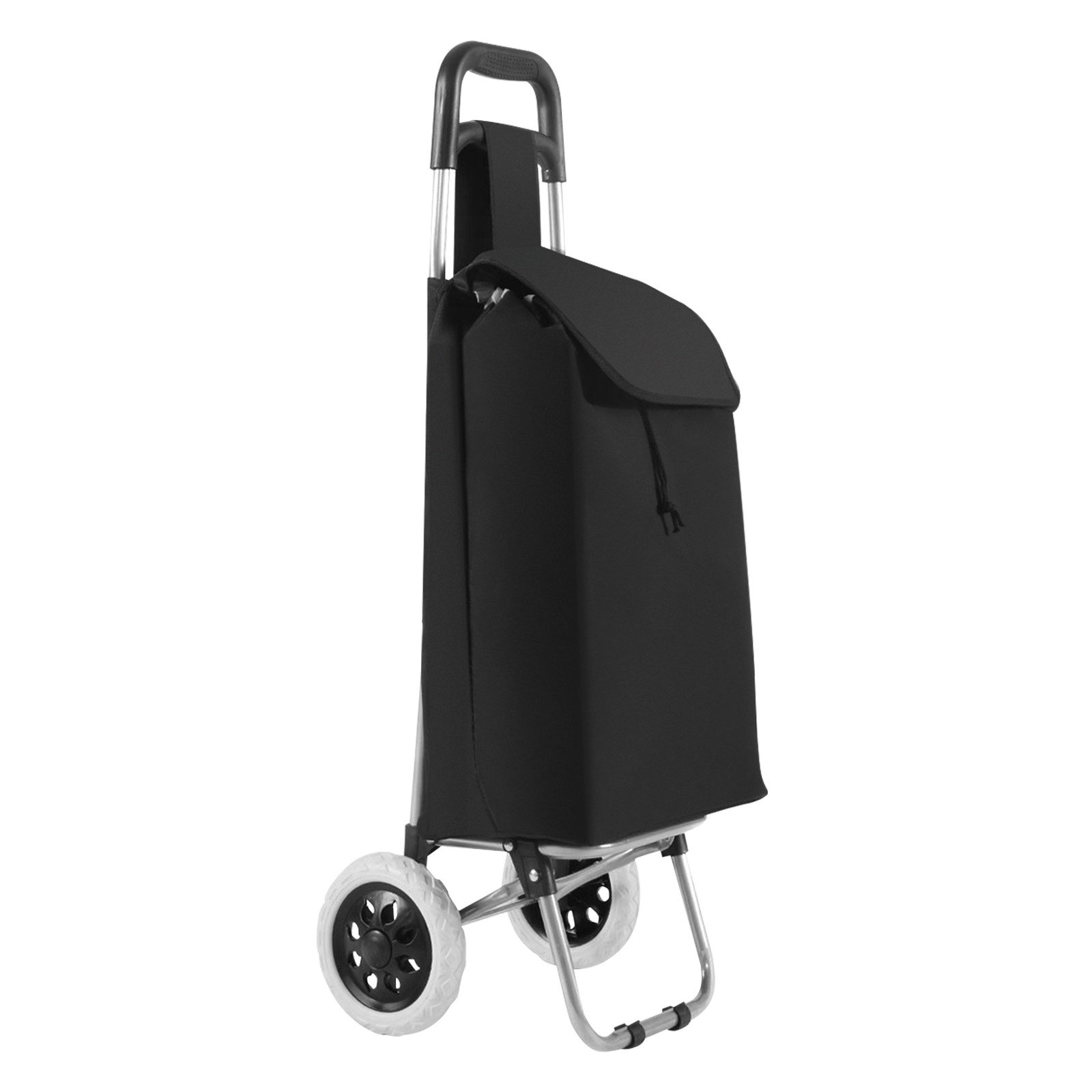 COSTWAY Einkaufstrolley Einkaufswagen, 35L, klappbar & rollbar, bis 35 kg