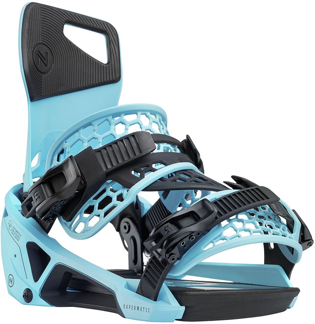 Snowboardbindung NIDECKER SUPERMATIC Bindung escape cyan