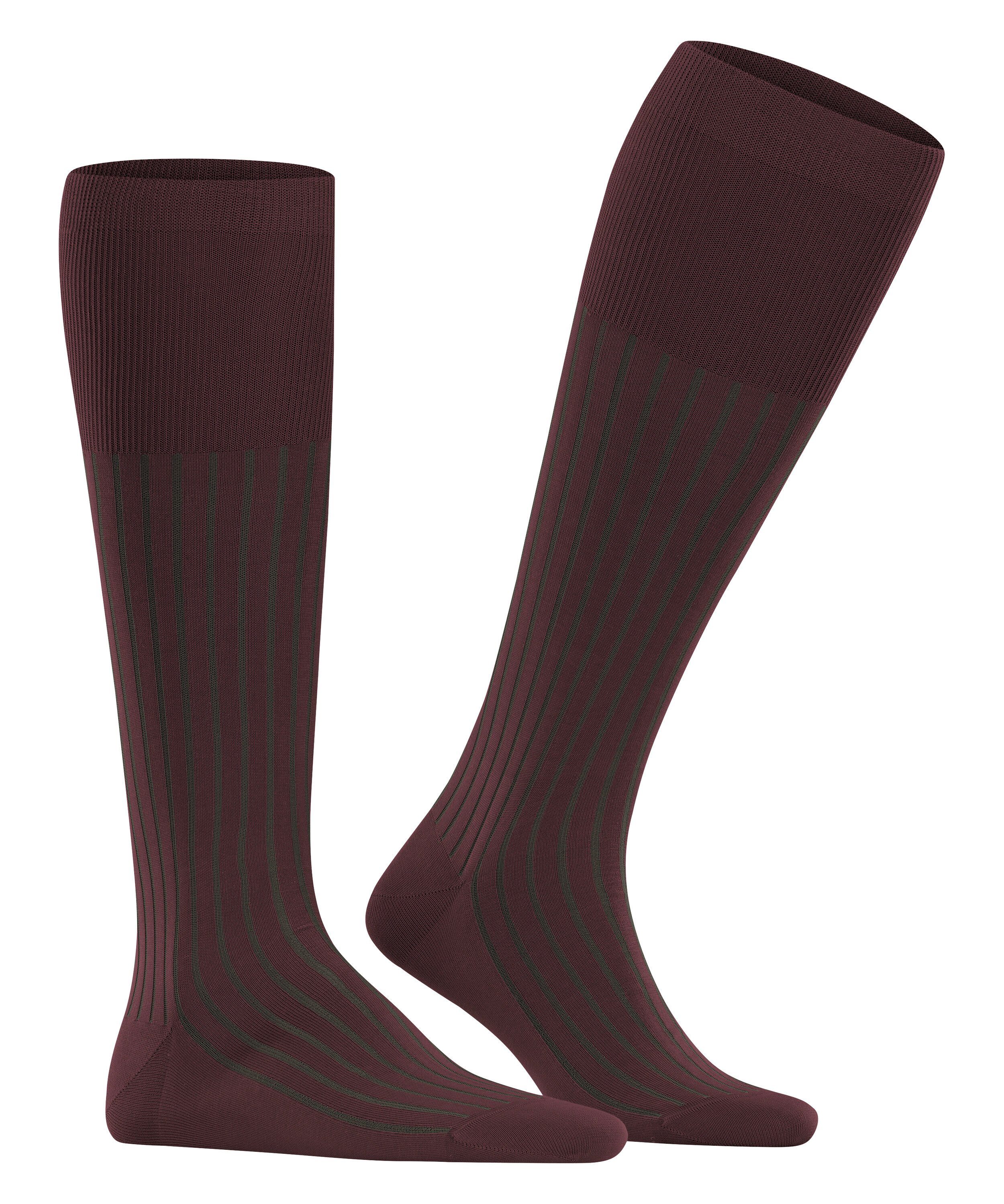 FALKE Kniestrümpfe Shadow Kniestrümpfe mit feiner Rippstruktur (1-Paar) mit feiner Rippstruktur