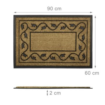 Fußmatte Fußmatte groß, relaxdays, Höhe: 20 mm