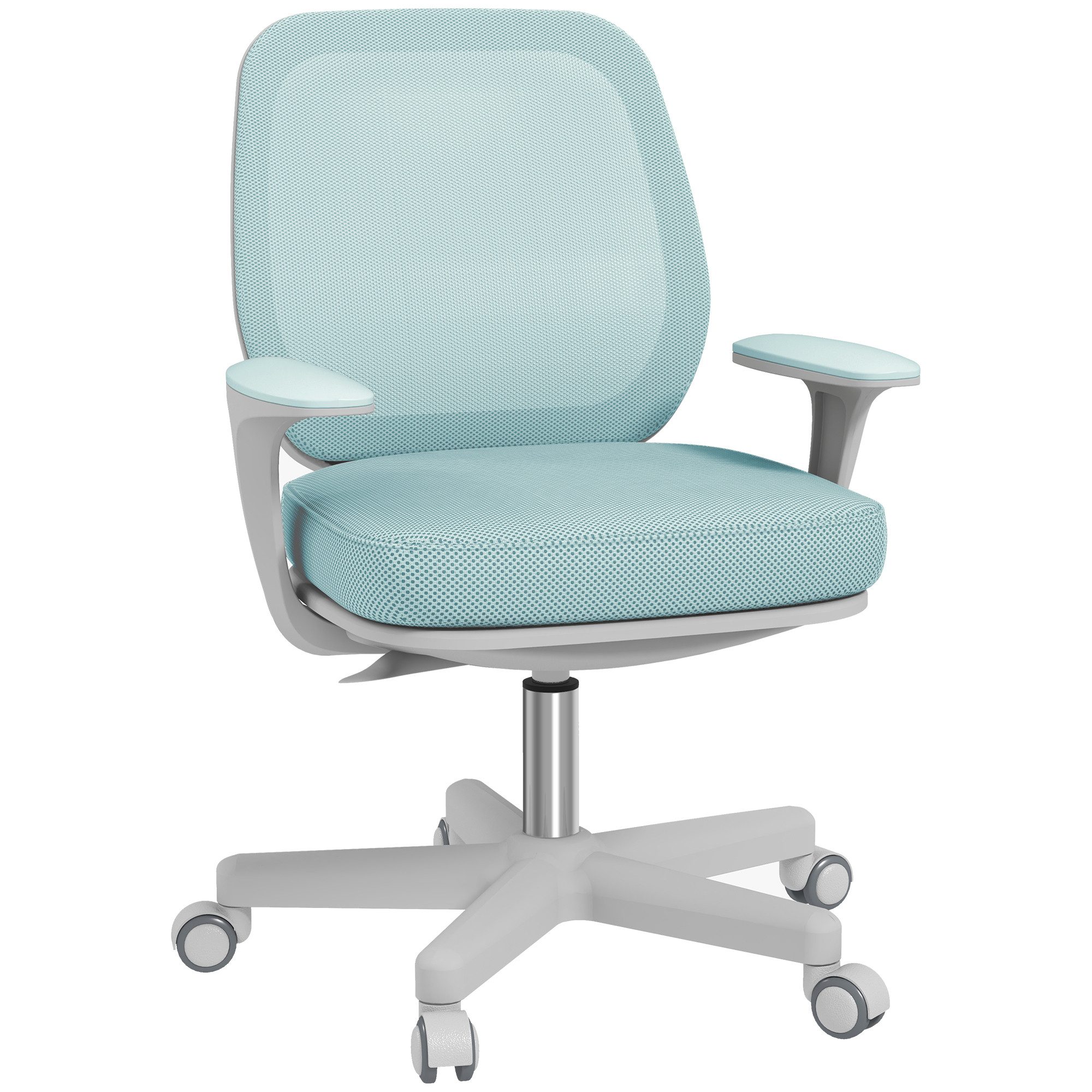 Vinsetto Bürostuhl Höhenverstellbar Computerstuhl mit Drehfunktion (Ergonomisch Schreibtischstuhl, 1 St), für Home-Office, Polyester, Grün