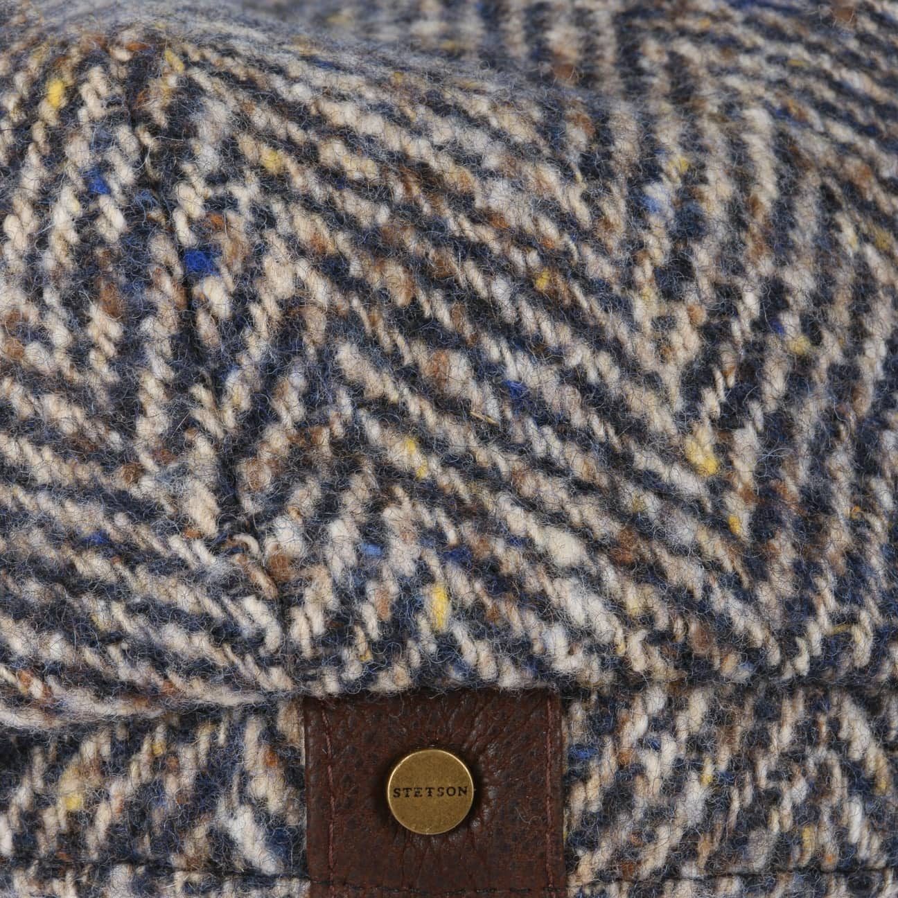 Stetson Flat Cap (1-St) Wollcap mit Schirm, Made in the EU