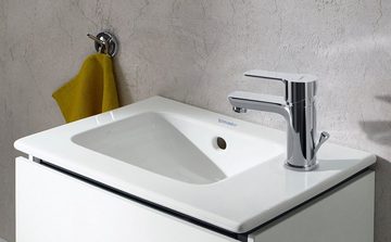 Duravit Waschtischarmatur A.1 Waschtischmischer, Größe S, mit Zugstangen-Ablaufgarnitur mit AirPlus, Ausladung 9,5 cm, Chrom