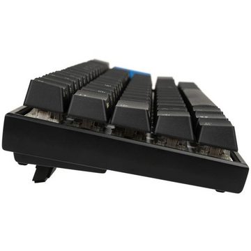 Ducky Mecha Mini Gaming Tastatur MX-Brown Gaming-Tastatur (RGB-LED, TKL-Mini-Version, USB Typ-C, Deutsches Layout, schwarz)