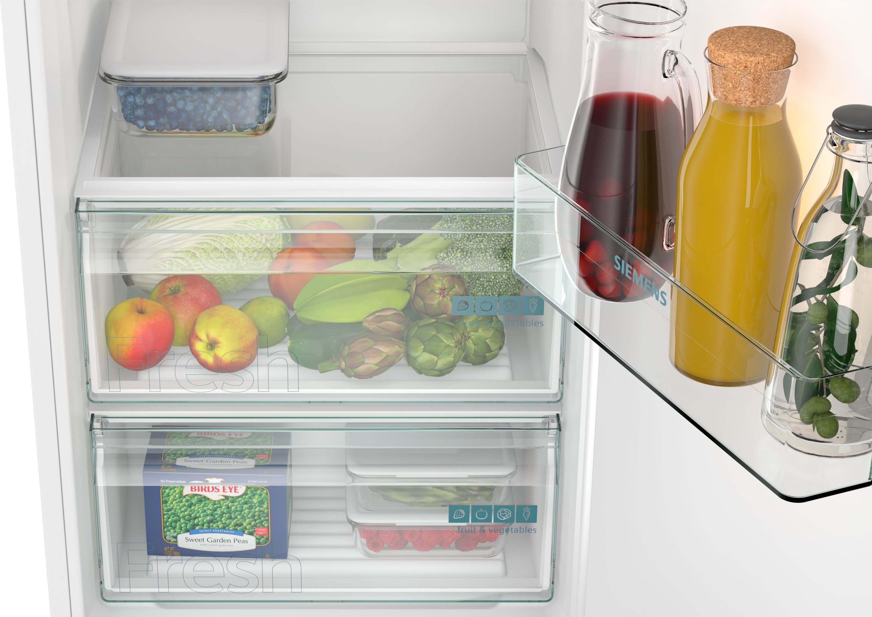 SIEMENS Einbaukühlschrank iQ100 KI81RNSE0, 177,2 cm hoch, 54,1 cm breit, FreshBox: praktische Aufbewahrung für Obst und Gemüse – Bild 5 von 5