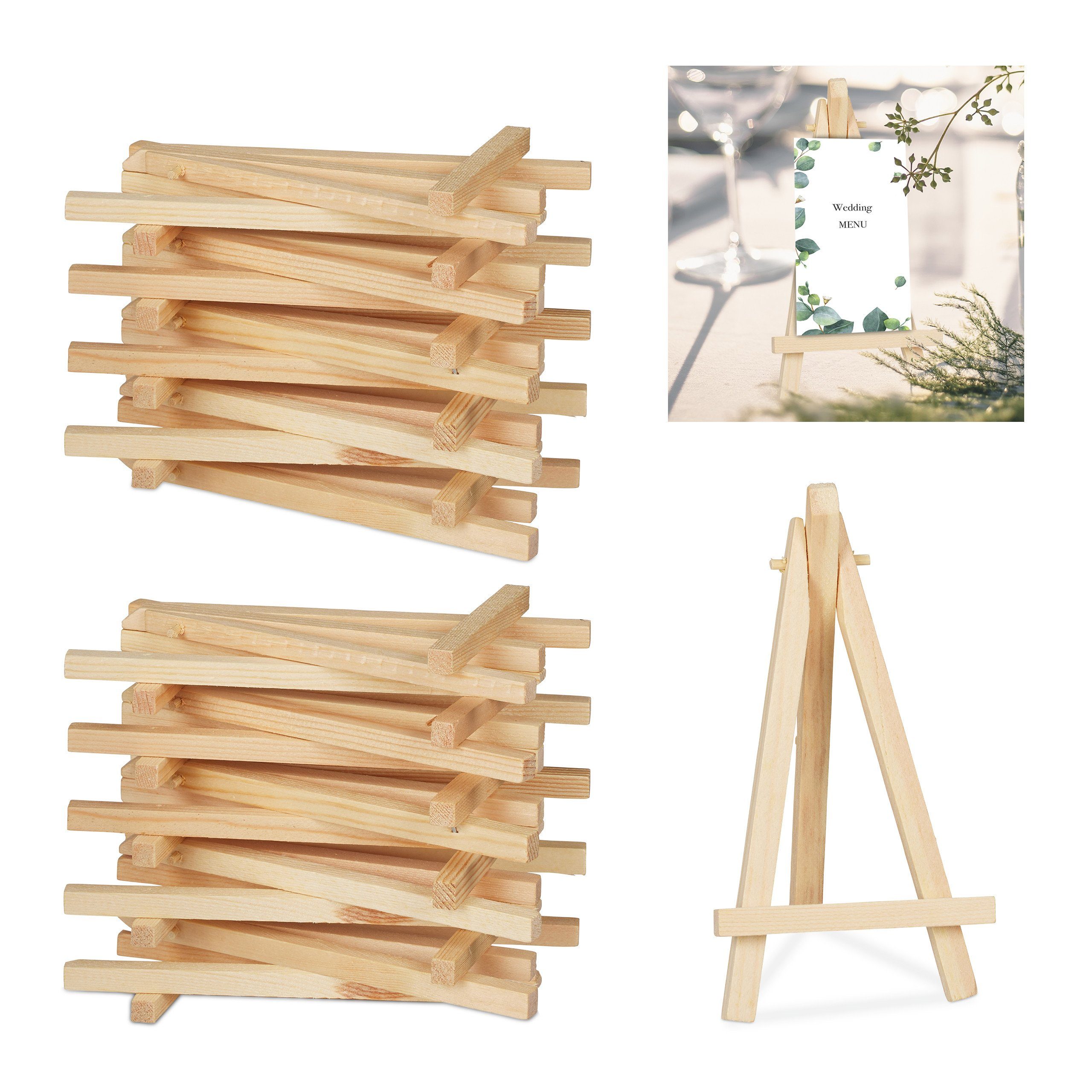 Mini Staffelei 20 x Staffelei klein aus Holz