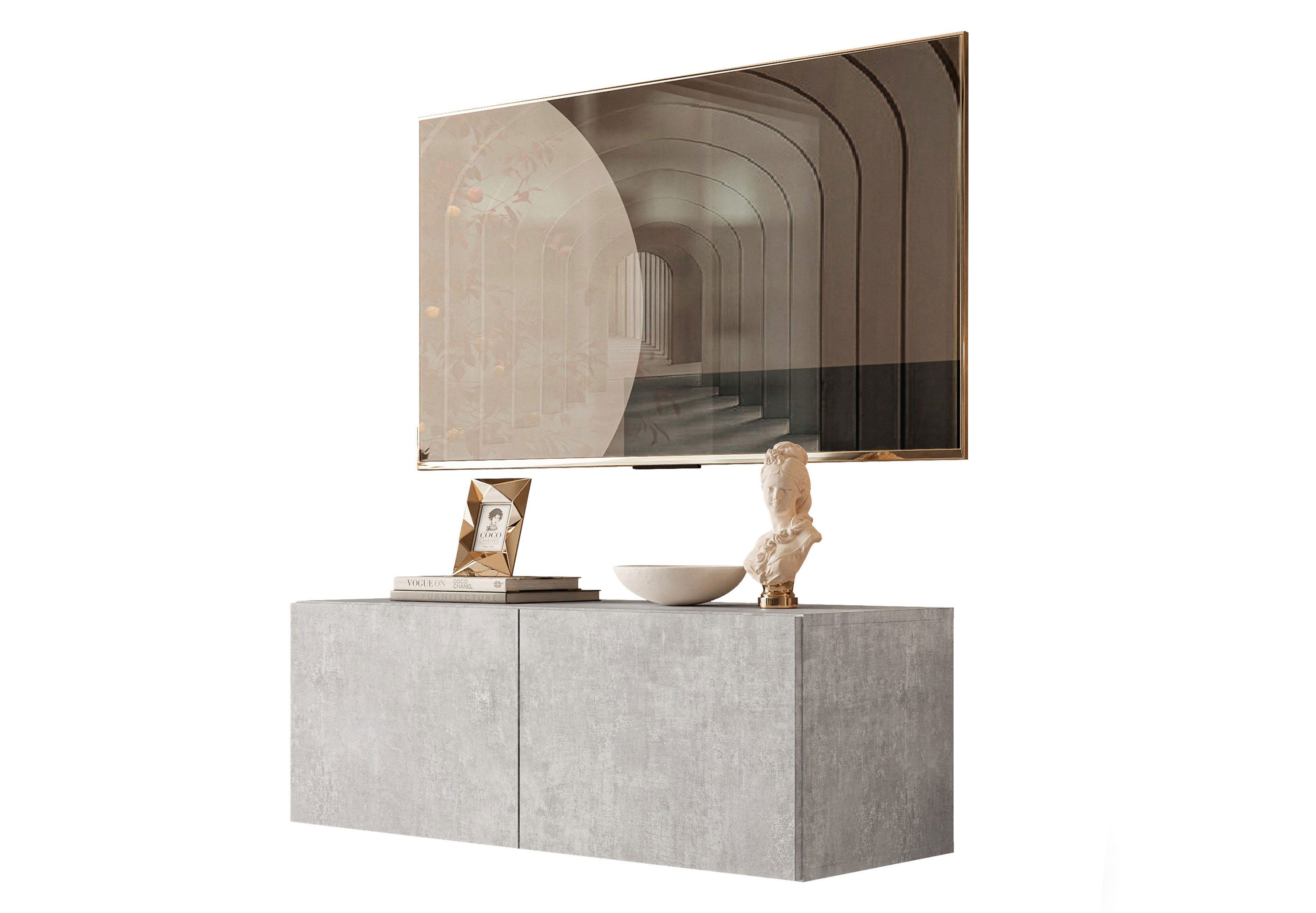 Lookway Lowboard COLGANTE 100 Hängender TV-Schrank Betonoptik