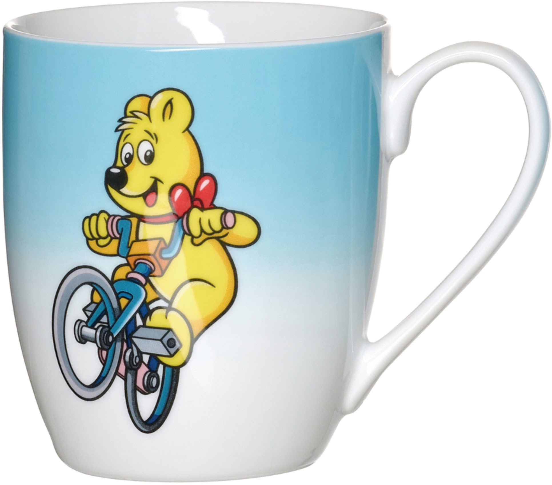 Ritzenhoff & Breker Becher HARIBO Sport, Biker, 500 ml, Porzellan, spülmaschinenfest