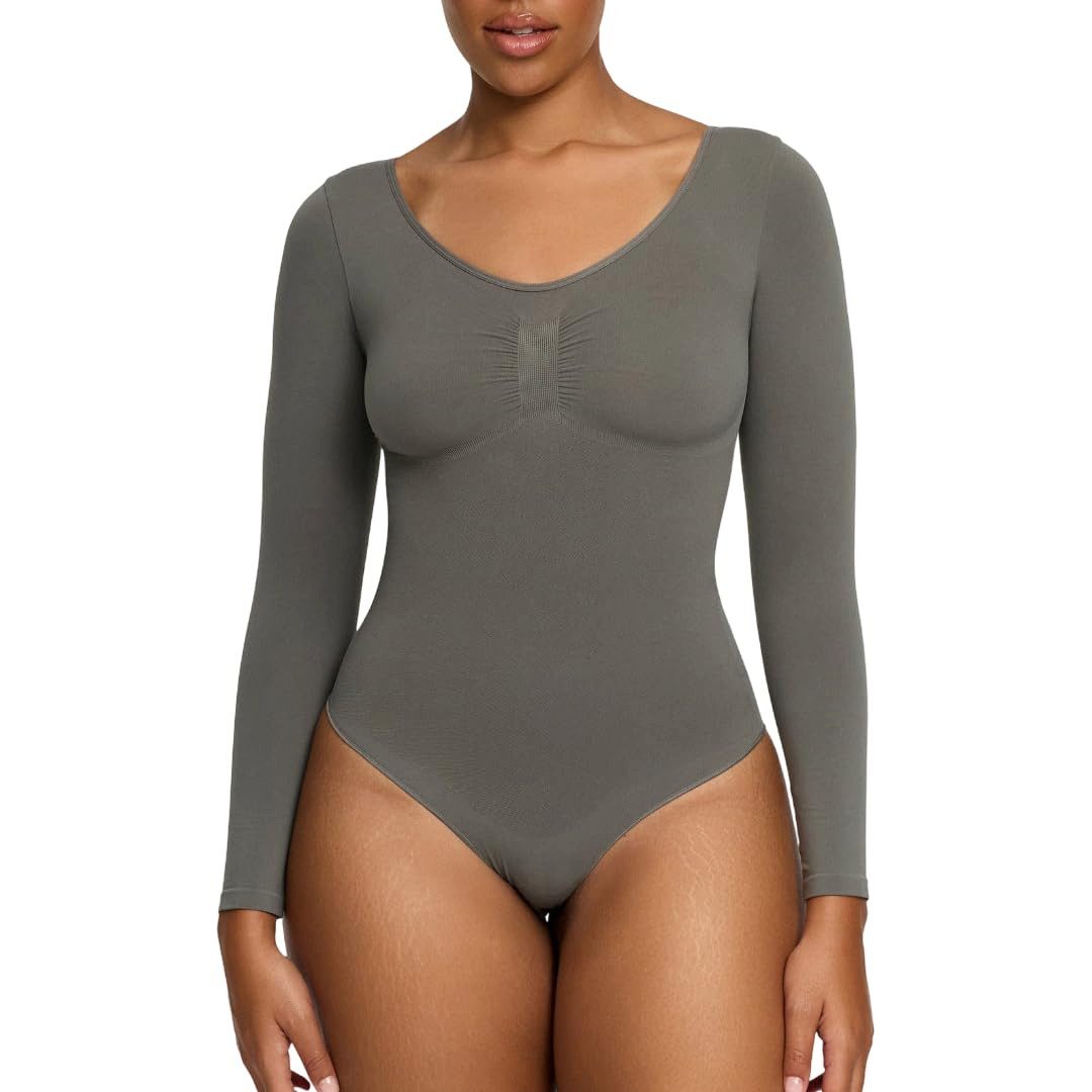 cfab by creamy fabrics Miederbody Bodysuit Sculpting Shapewear Longsleeve m günstig online kaufen
