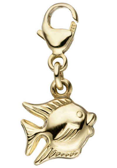 JOBO Charm-Einhänger Fisch, 333 Gold
