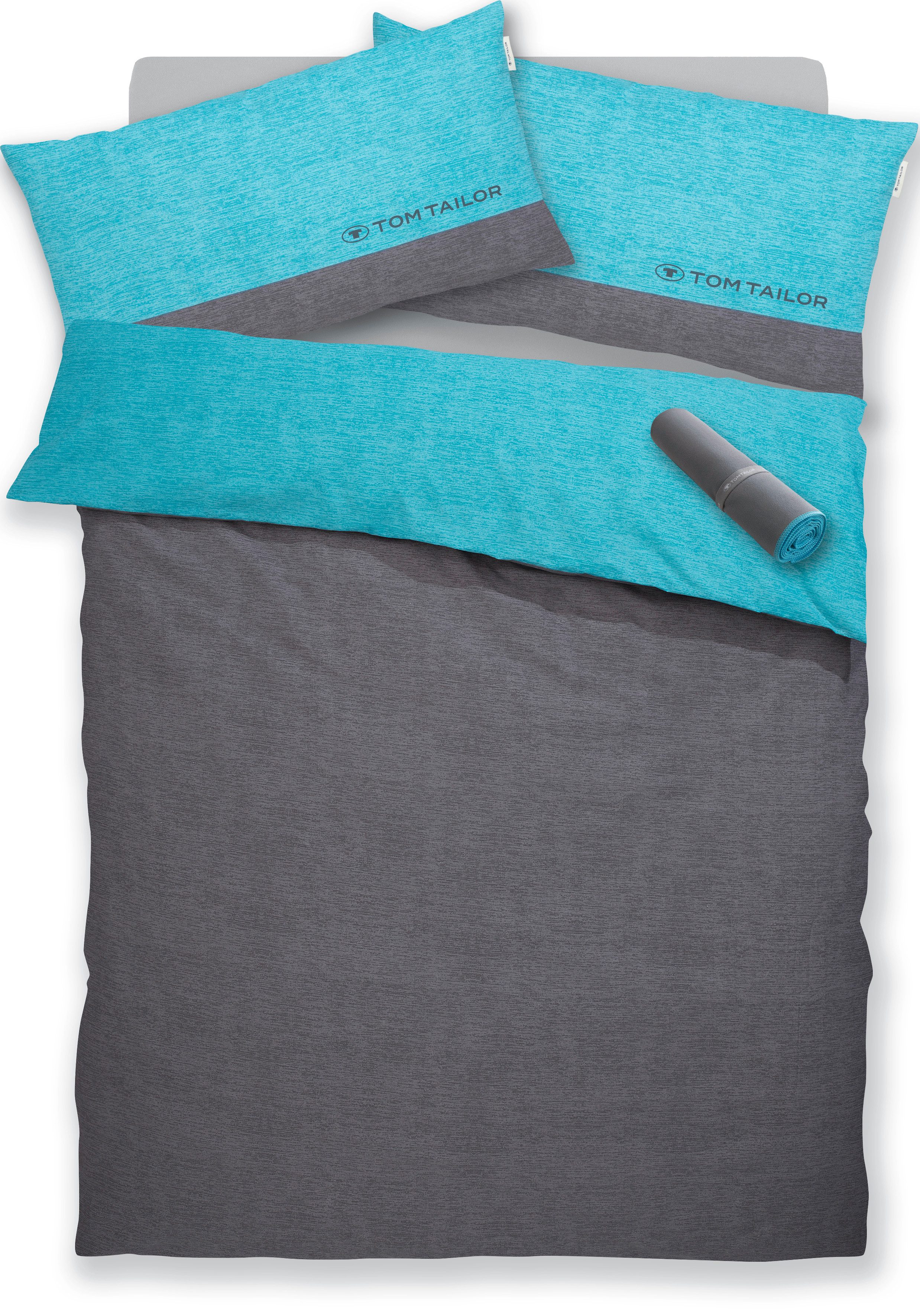 TOM TAILOR HOME Bettwäsche Henry, Biber, 3 teilig, Bettwäsche aus Baumwolle günstig online kaufen