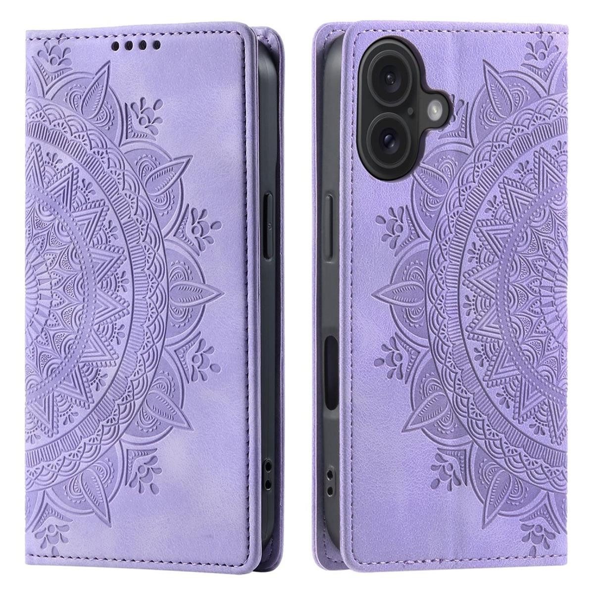 CoverKingz Handyhülle Hülle für Apple iPhone 17 Handyhülle Flip Case Cover Tasche Etui, Mandala