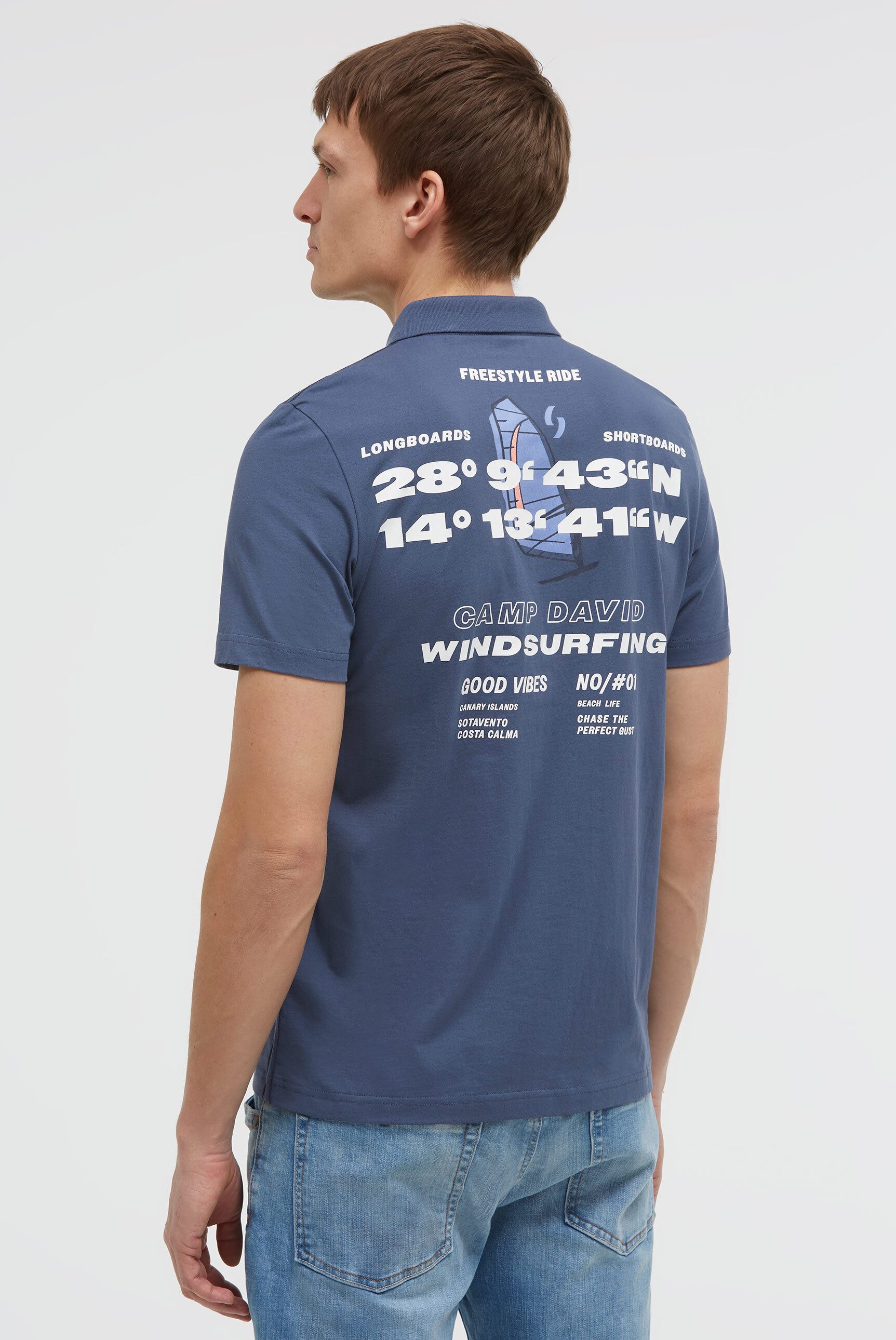 CAMP DAVID Poloshirt aus Baumwolle