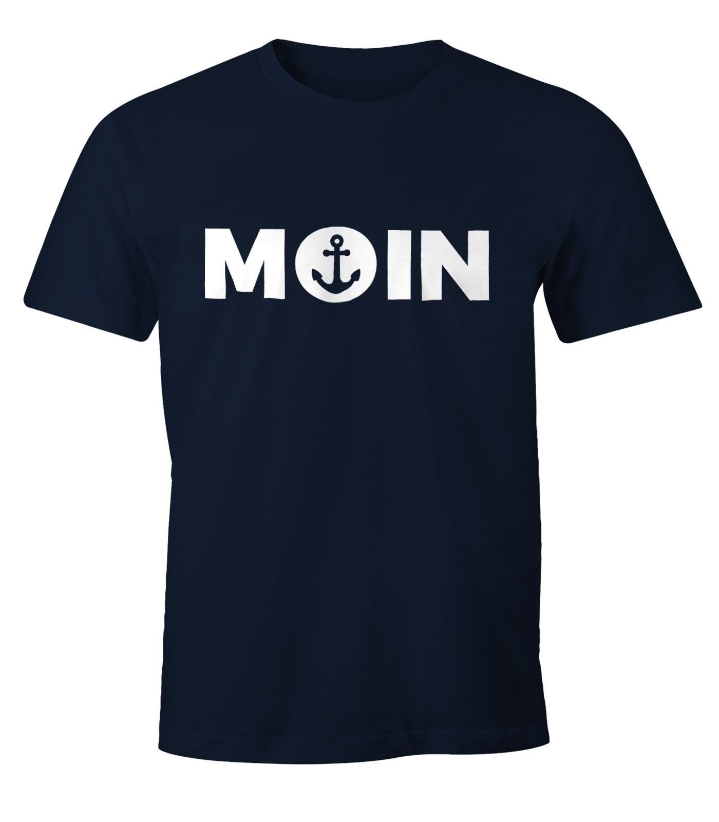 MoonWorks Print-Shirt Cooles Herren T-Shirt Moin günstig online kaufen