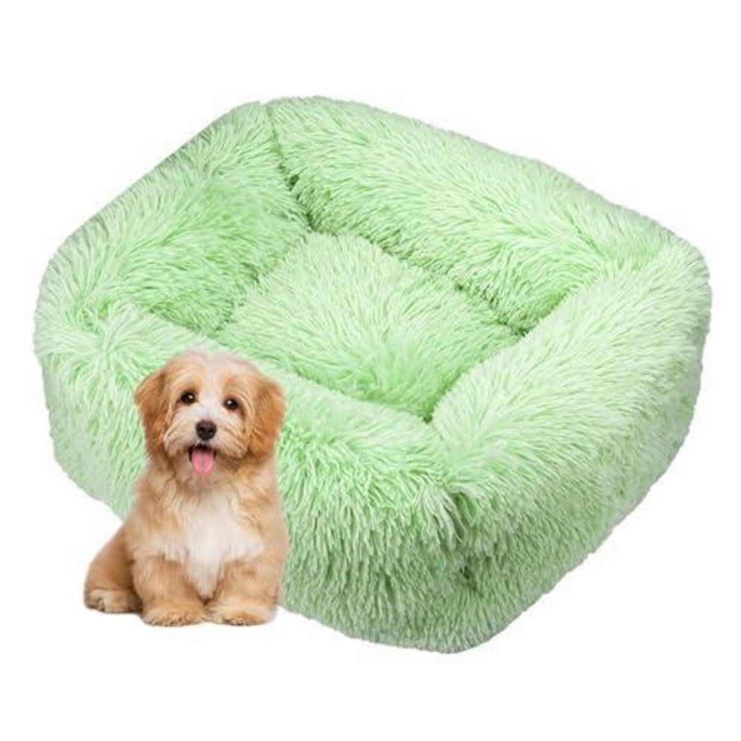 LuxusKollektion Hundebett Hundebettrechteck Salbei Grün L