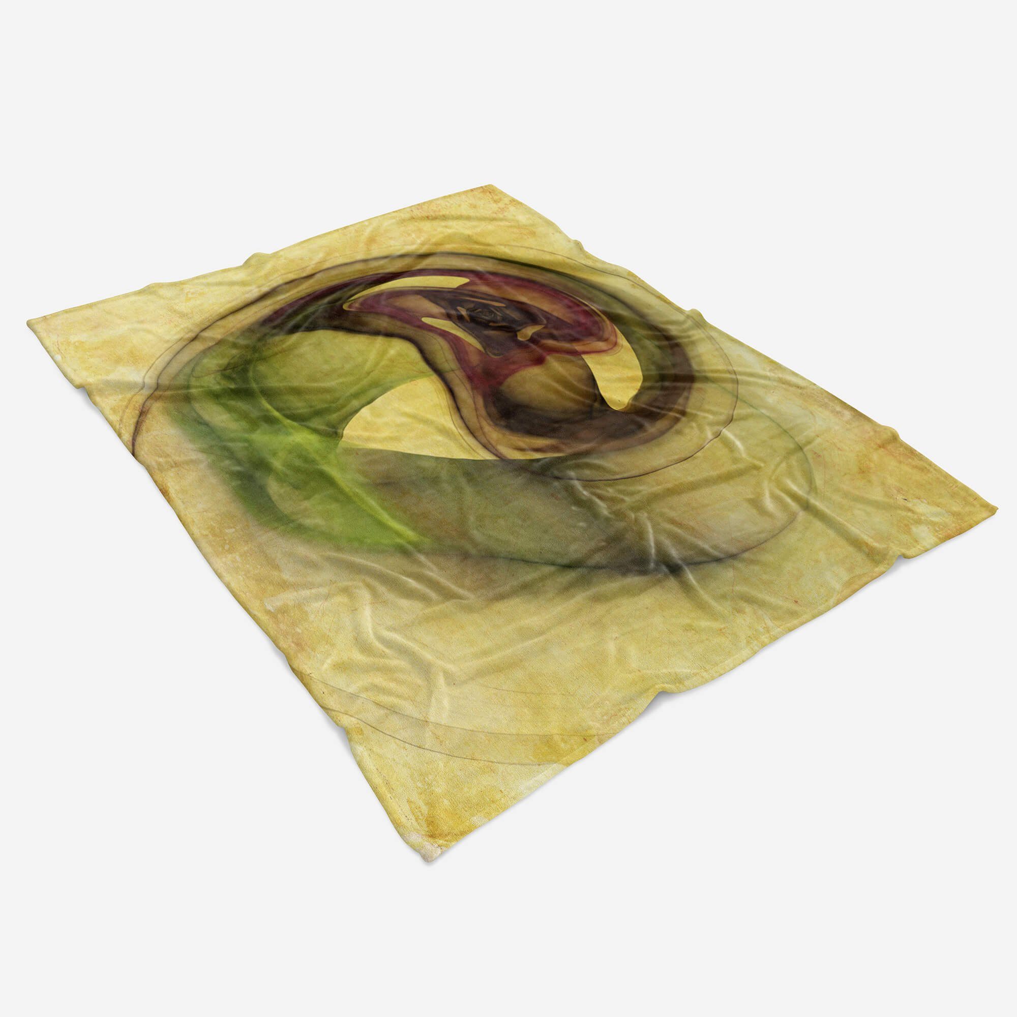 Kuscheldecke Sinus Handtuch Baumwolle-Polyester-Mix abstrakten Handtuch Handtücher (1-St), Motiv, Art Enigma Saunatuch Strandhandtuch mit