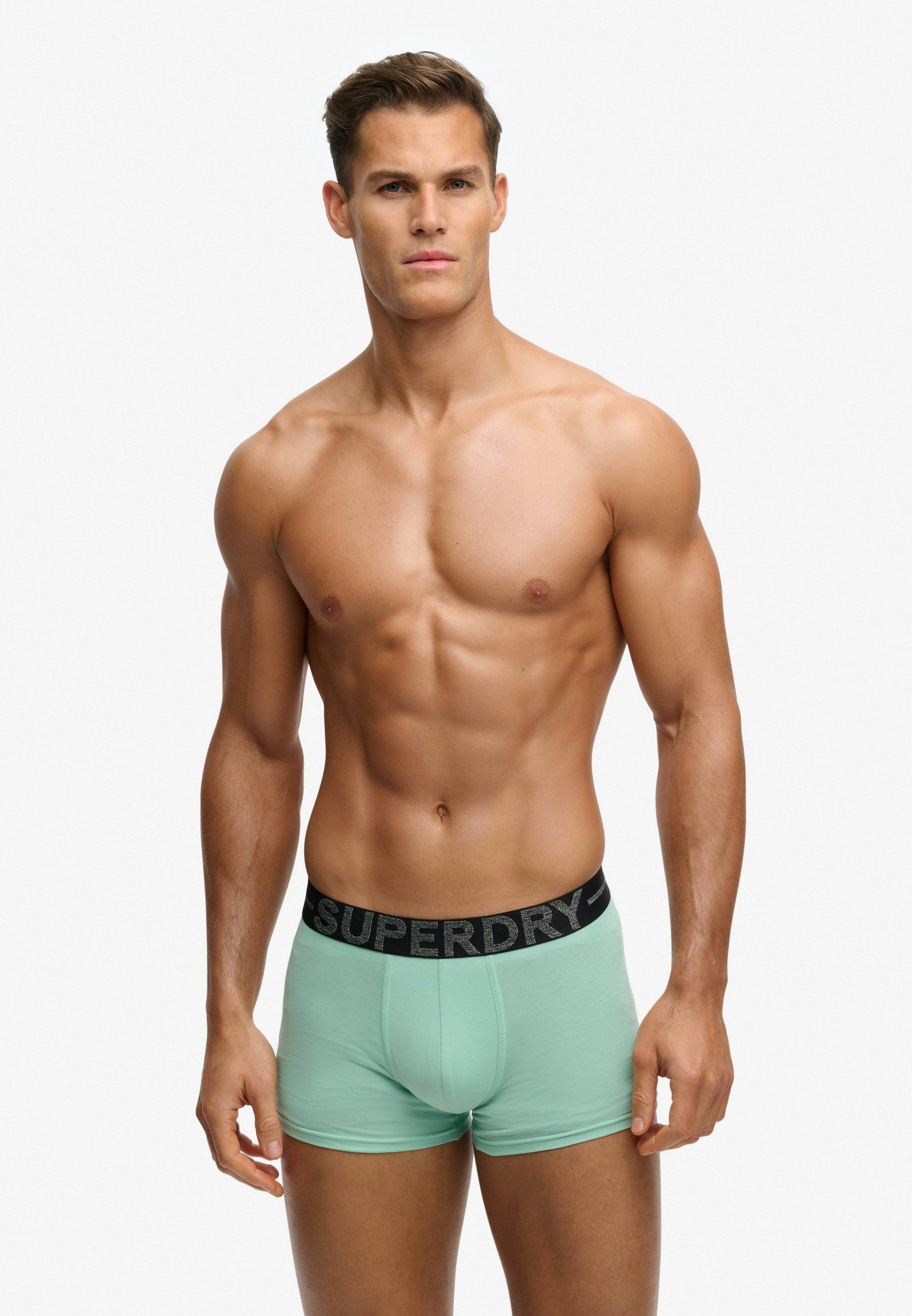 Superdry Boxershorts TRUNK TRIPLE PACK (Packung, 3-St) aus Baumwollmischung, körpernahe Passform