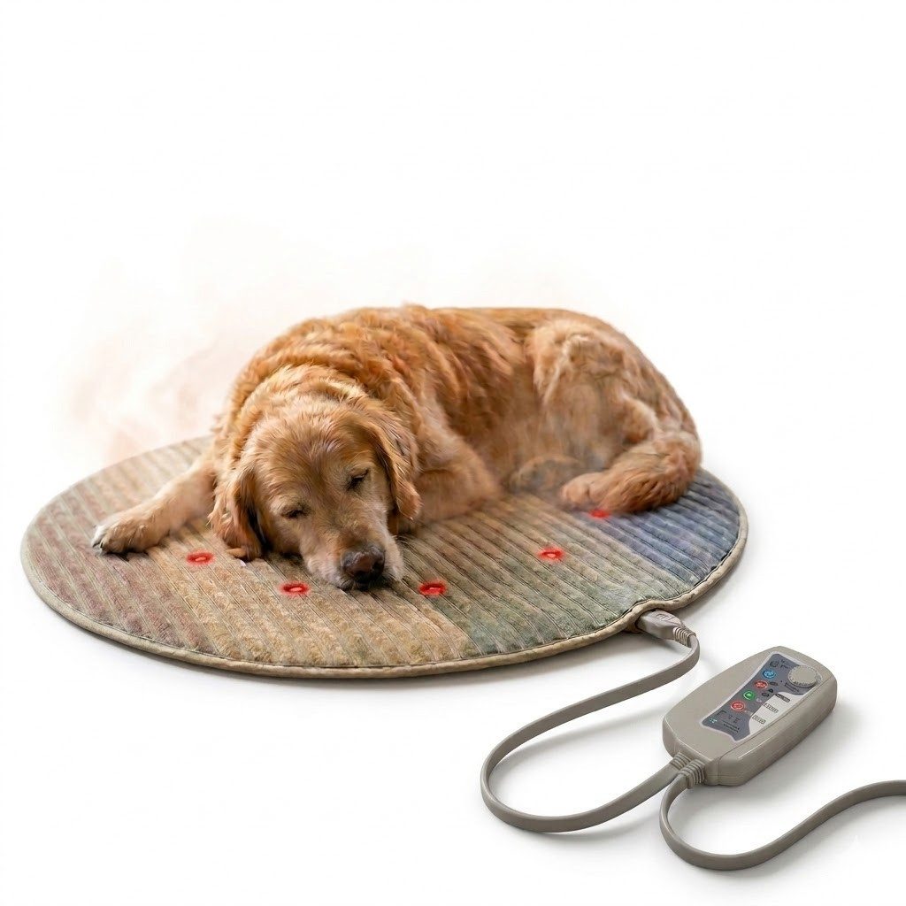 Healymat Tiermatratze Magnetfeldmatte für Hunde, Magnetfeldtherapie für Hunde, Infrarot Tiefenwärme, pulsierendes Magnetfeld, Biophotonen Licht