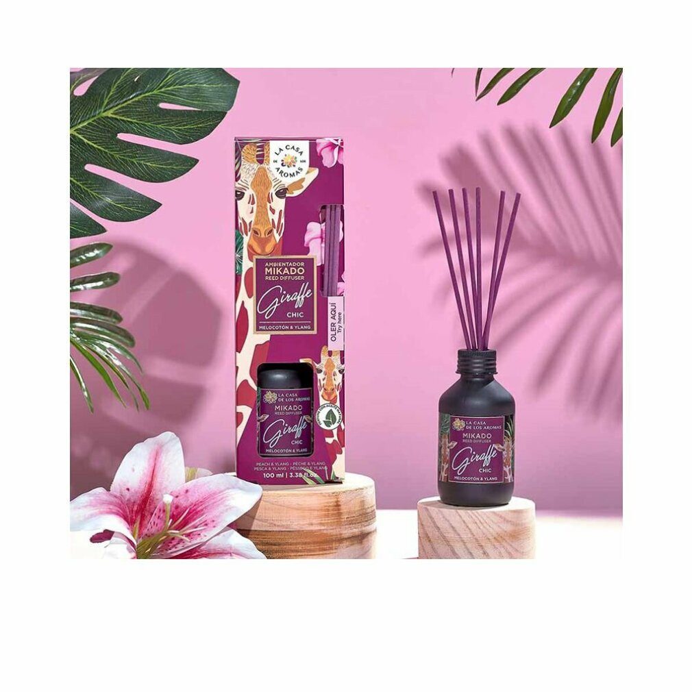 La Casa De Los Aromas Spiel Ambientador Mikado Giraffe Chic Melocotón y Ylang 100ml