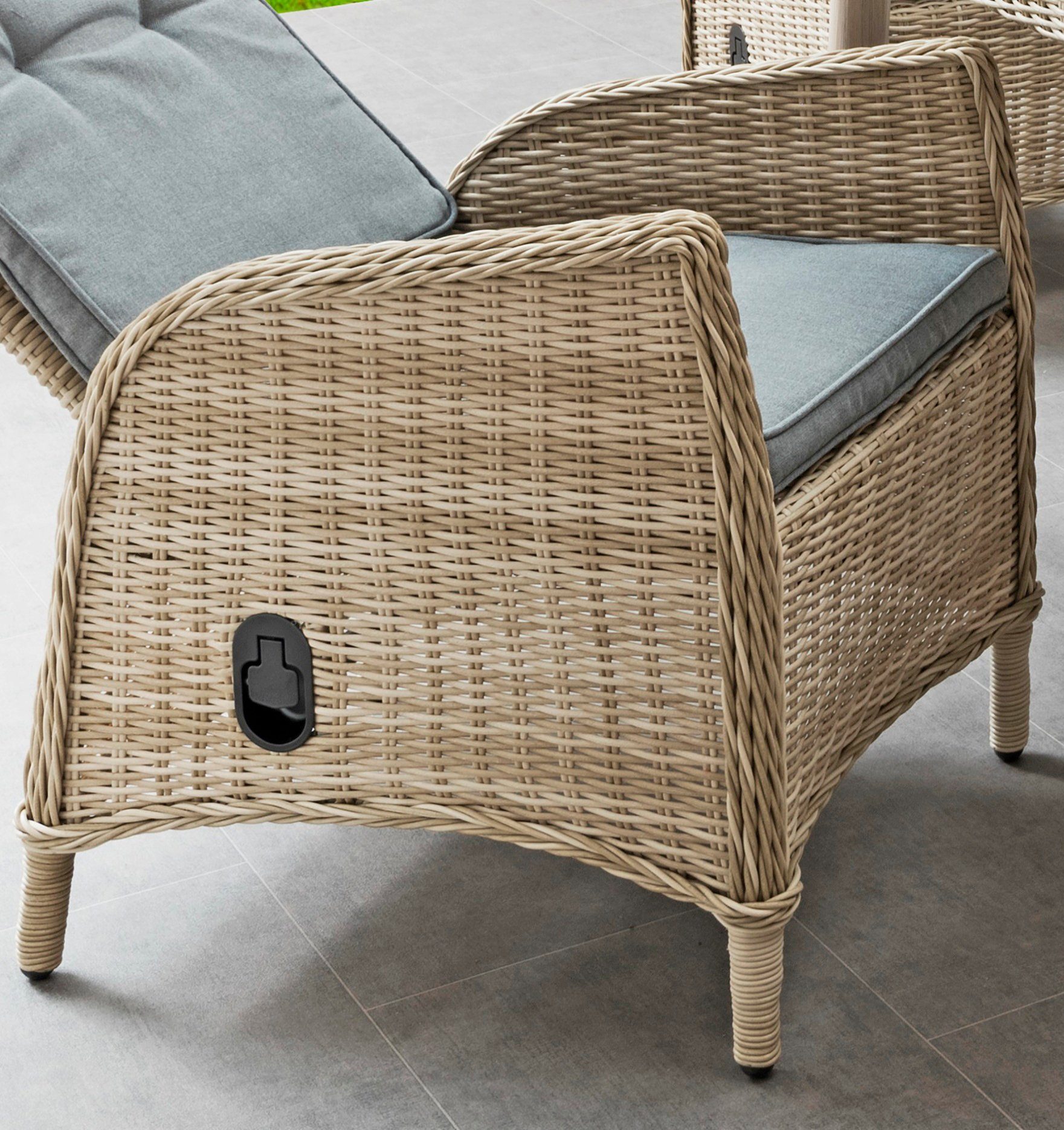 Destiny Hochlehner »Correda« Polyrattan, stufenlos verstellbar, inkl