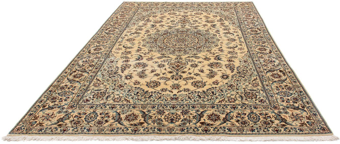 Wollteppich Nain Medaillon Beige 289 x 197 cm, morgenland, rechteckig, Höhe: 10 mm, Unikat mit Zertifikat