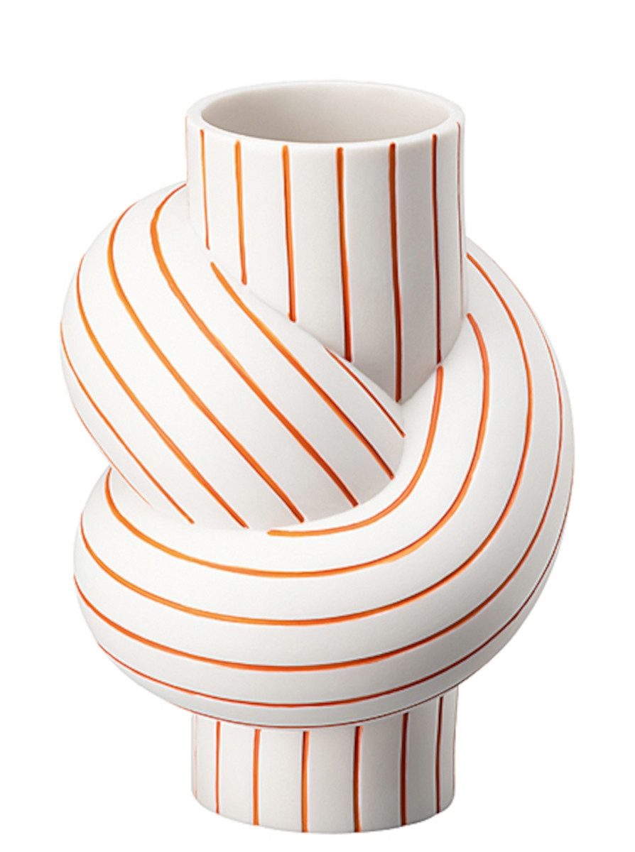 Vase Rosenthal Florinda Coral, Porcelaine Rouge, Hauteur 9 Cm, Design Organique