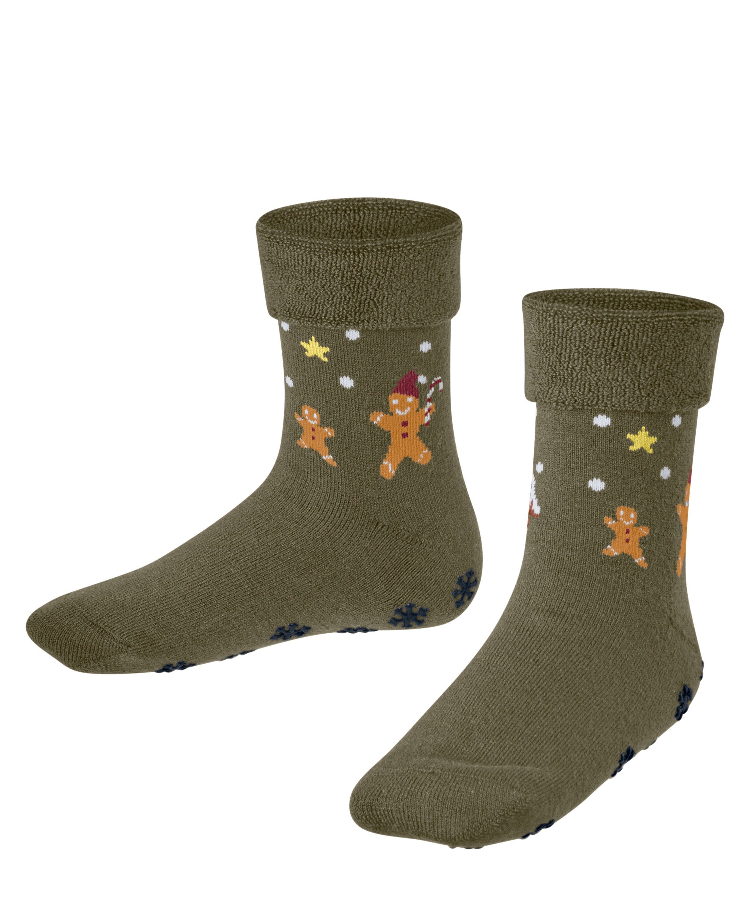 FALKE Socken Gingerbread Boot Hausschuhe (1-Paar) mit rutschhemmendem Noppendruck