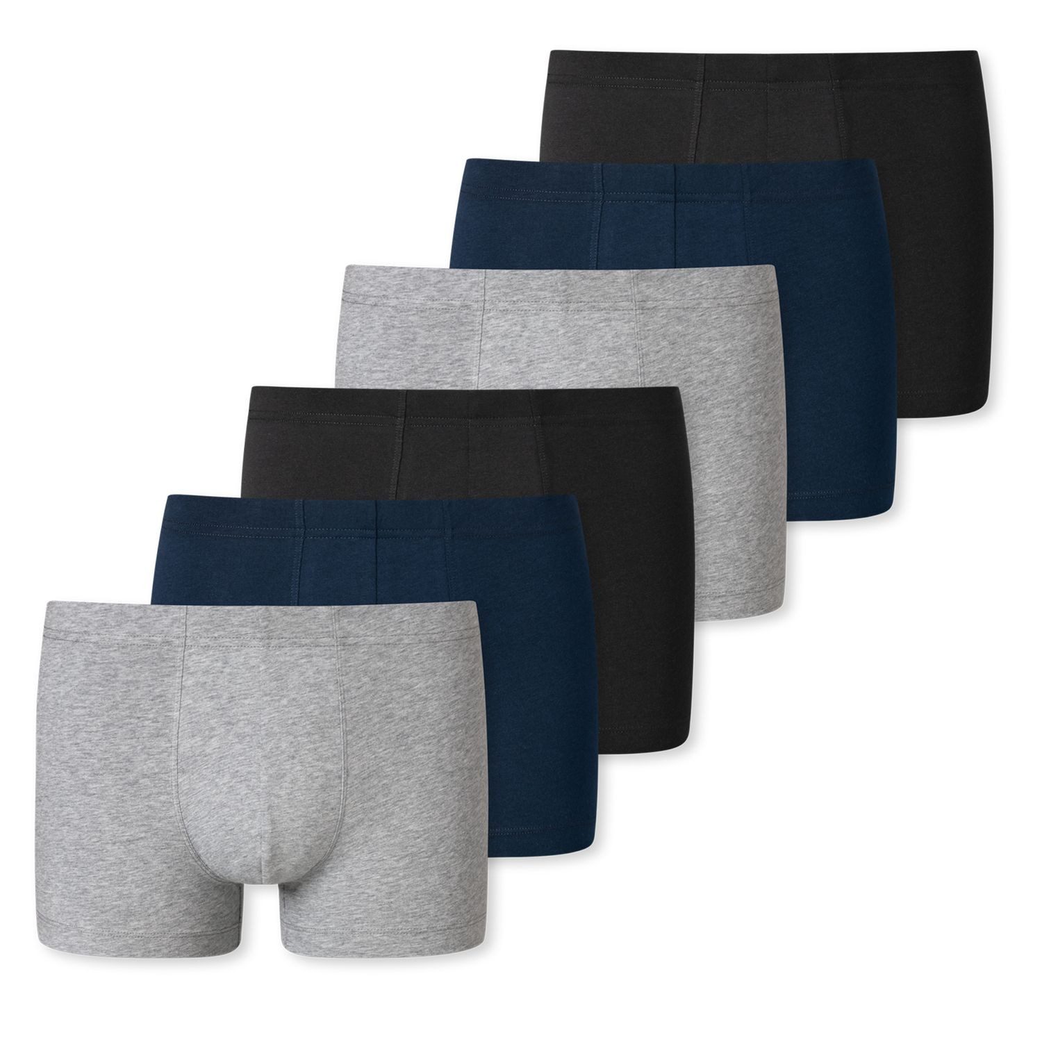 Schiesser Boxershorts 95/5 schlichtes Design, im 6er Pack