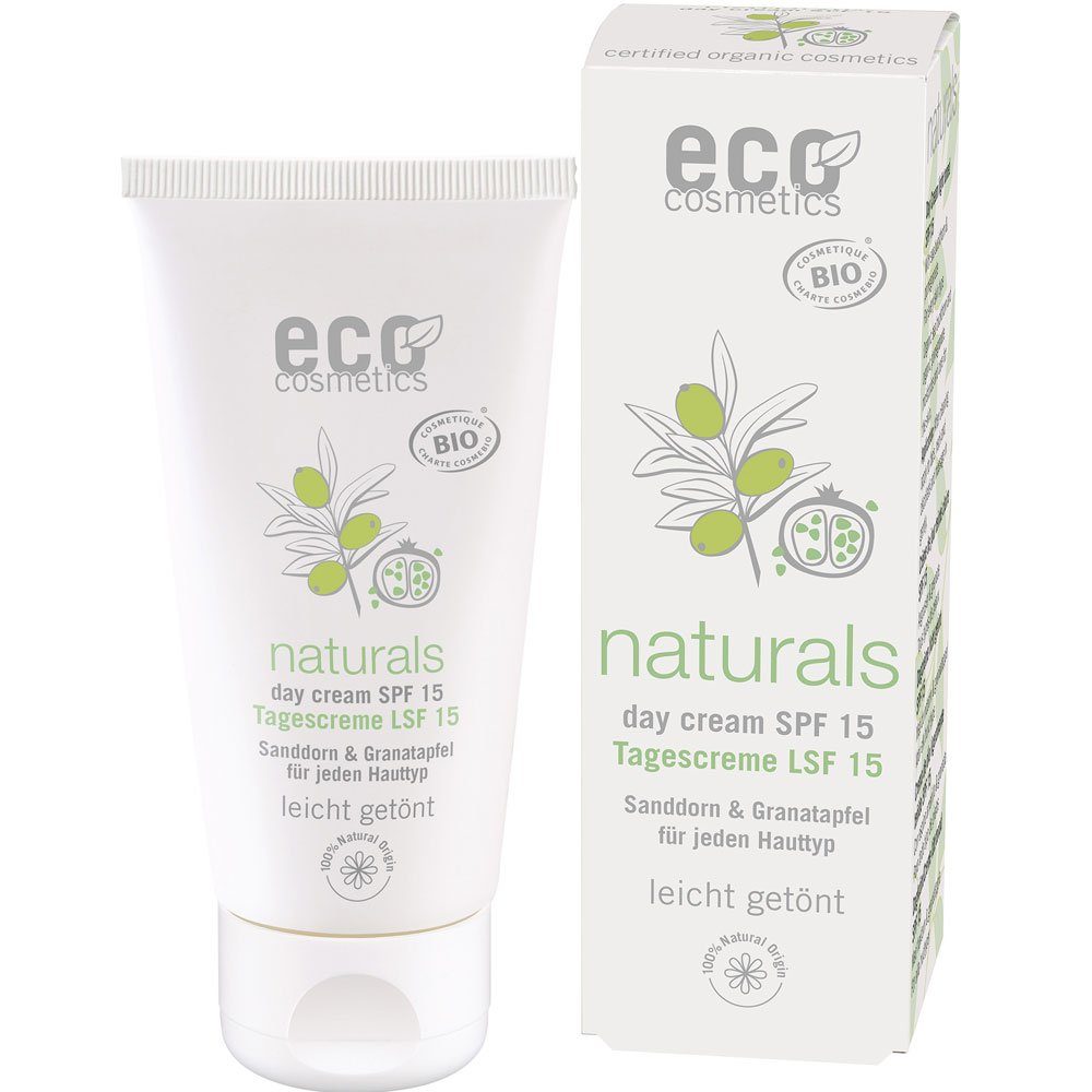 Eco Cosmetics Gesichtspflege ml getönt, Gesichtscreme LSF 50