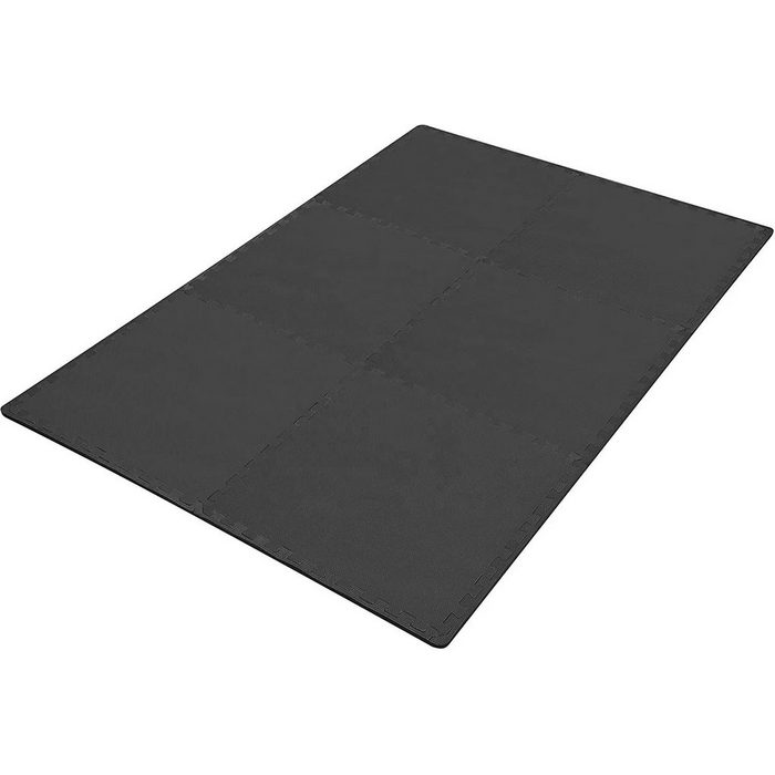Technofit Fitnessmatte Bodenschutzmatten Unterlegmatten für Fitnessgeräte Sportmatte schwarz